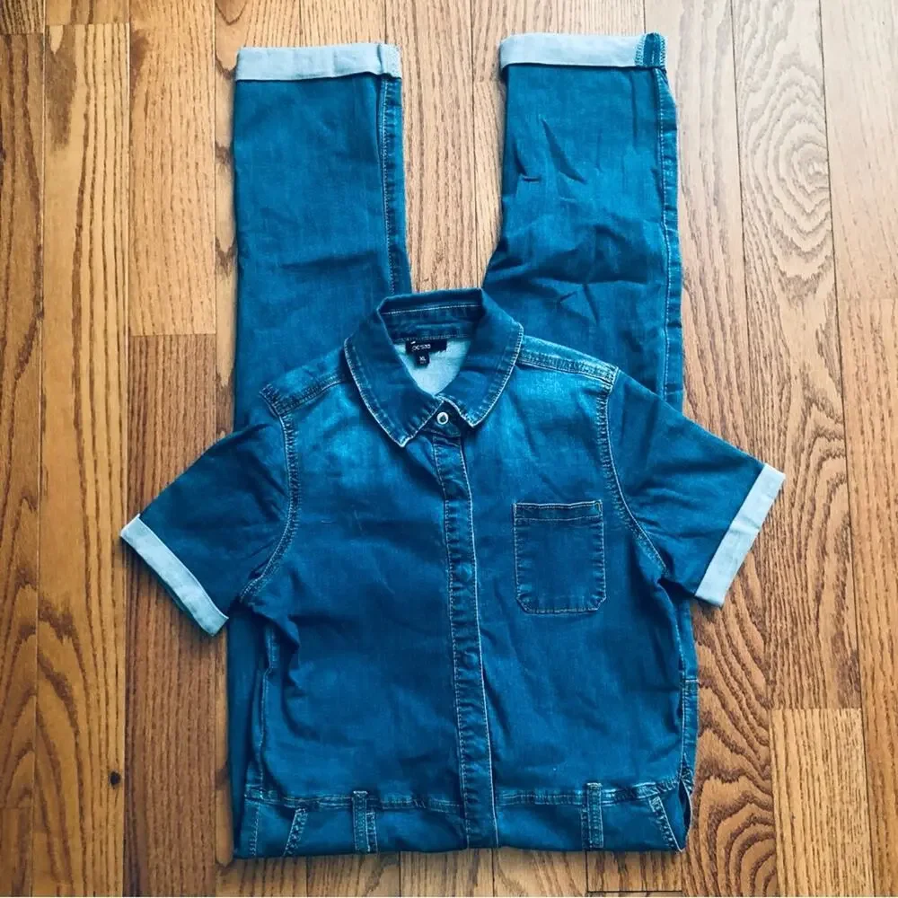 Joe's Jeans Kids The Mavis Blue Denim Jumper (Big Kids) Girl's Size XL